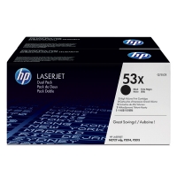 HP 53XD (Q7553XD) high capacity black toner 2-pack (original HP) Q7553XD 054078