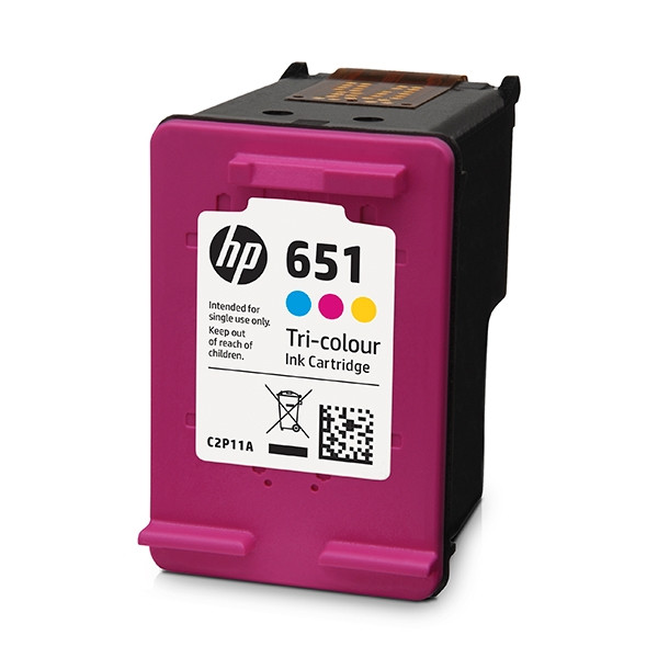 HP 651 (C2P11AE) color ink cartridge (original) C2P11AE 044552 - 1