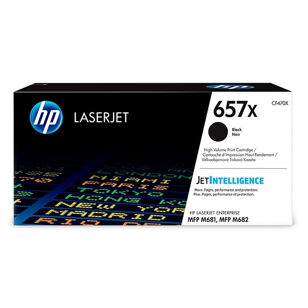 HP 657X (CF470X) high capacity black toner (original HP) CF470X 055174 - 1
