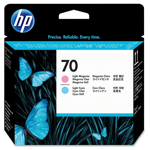 HP 70 (C9405A) light cyan and light magenta printhead (original HP) C9405A 030478 - 1