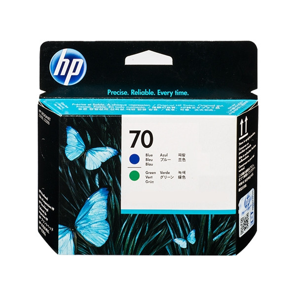 HP 70 (C9408A) blue and green printhead (original HP) C9408A 030484 - 1