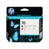 HP 70 (C9409A) matte black and red printhead (original HP) 030486 - 1