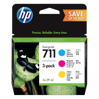 HP 711 (P2V32A) C/M/Y ink cartridge 3-pack (original HP) P2V32A 055298