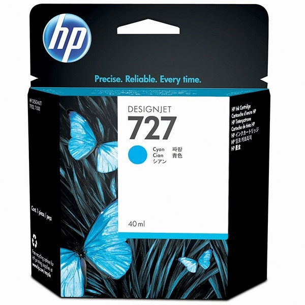 HP 727 (B3P13A) cyan ink cartridge (original HP) 044278 - 1