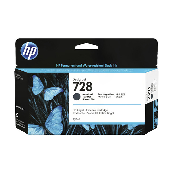 HP 728 (3WX25A) high-capacity matte black ink cartridge (original HP) 093118 - 1