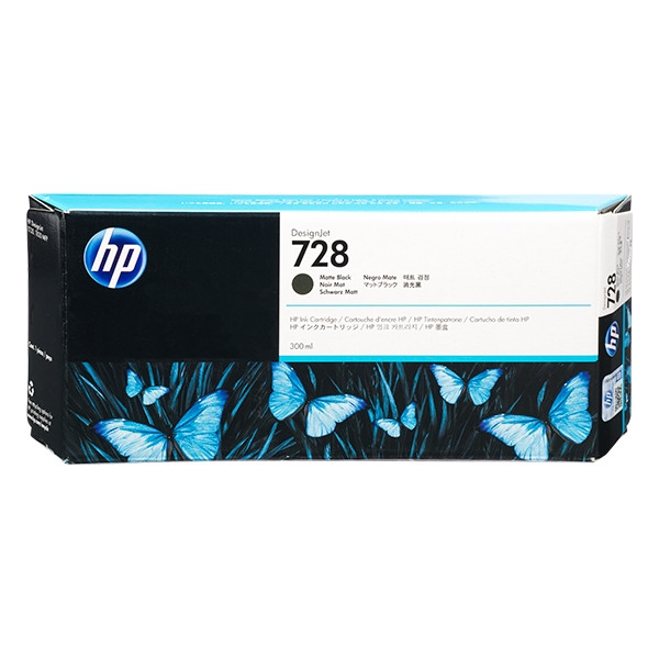 HP 728 (F9J68A) extra high capacity matte black ink cartridge (original HP) F9J68A 044496 - 1