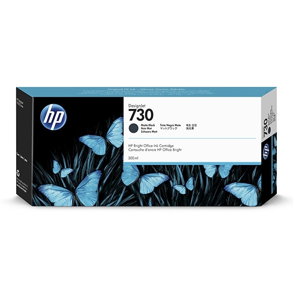 HP 730 (P2V71A) high capacity matte black ink cartridge (original HP) P2V71A 055260 - 1