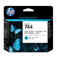 HP 744 (F9J86A) photo black and cyan printhead (original HP) 055106