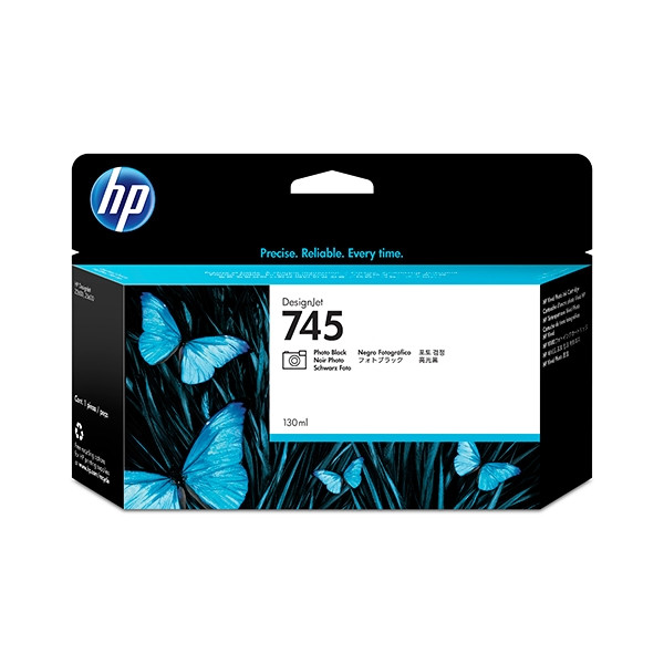 HP 745 (F9J98A) photo black ink cartridge (original HP) F9J98A 055080 - 1