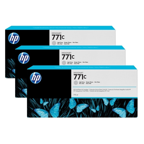 HP 771C (B6Y38A) light grey ink cartridge 3-pack (original HP) 044270 - 1