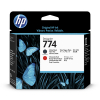 HP 774 (P2V97A) matte black and chromatic red printhead (original HP) 055354 - 1