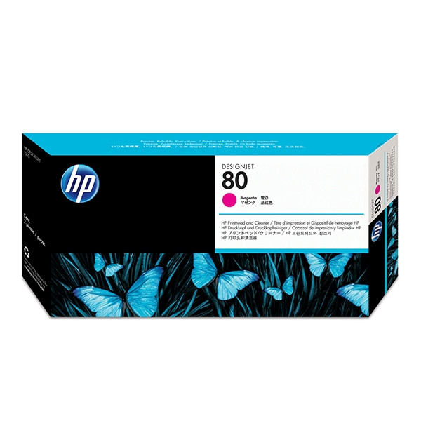 HP 80 (C4822A/AE) magenta printhead and cleaner (original HP) C4822A 031190 - 1