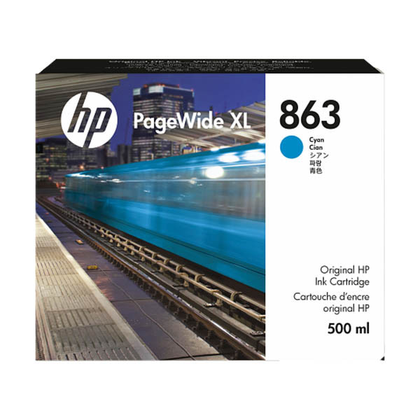 HP 863 (F9K40A) cyan ink cartridge (original HP) 093488 - 1