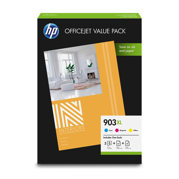 HP 903XL (1CC20AE) C/M/Y ink cartridge 3-pack (original HP) 1CC20AE 055278 - 1
