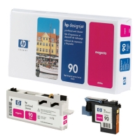 HP 90 (C5056A) magenta printhead and printhead cleaner (original HP) C5056A 030610