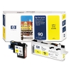 HP 90 (C5057A) yellow printhead and printhead cleaner (original HP)