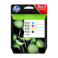HP 912XL (3YP34AE) BK/C/M/Y ink cartridge 4-pack (original HP) 3YP34AE 3YP34AE301 653000