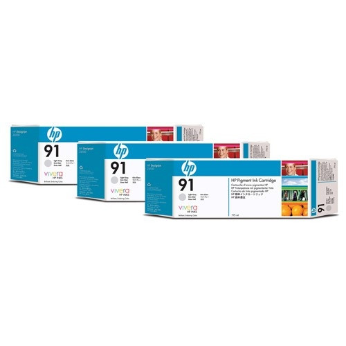 HP 91 (C9482A) light grey ink cartridge 3-pack (original HP) C9482A 030928 - 1