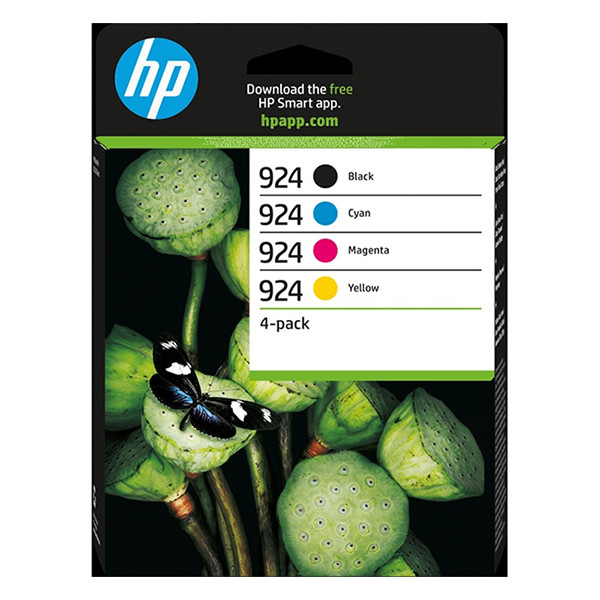 HP 924 (6C3Z1NE) BK/C/M/Y ink cartridge 4-pack (original HP) 6C3Z1NE 030982 - 1