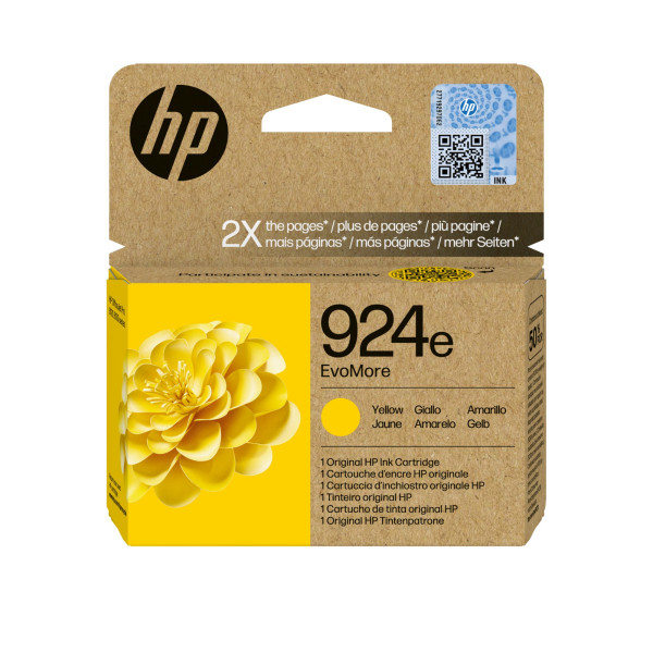 HP 924e EvoMore (4K0U9NE) yellow ink cartridge (original HP) 093436 - 1