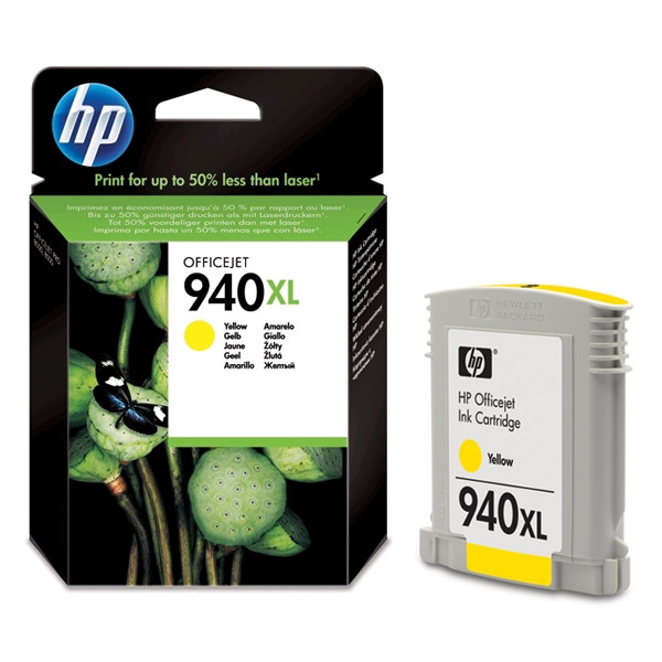 HP 940XL (C4909AE) high capacity yellow ink cartridge (original HP) C4909AE 044008 - 1