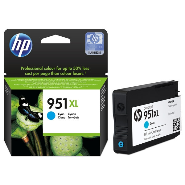 HP 951XL (CN046AE) high capacity cyan ink cartridge (original HP) CN046AE 044136 - 1
