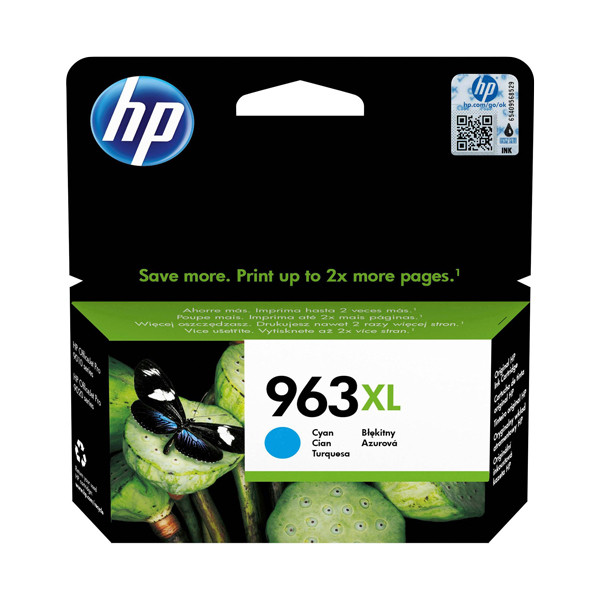 HP 963XL (3JA27AE) high capacity cyan ink cartridge (original HP) 3JA27AE 055384 - 1