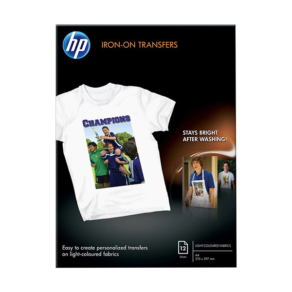 HP A4 t-shirt transfer foils (12 sheets) C6050A 064994 - 1