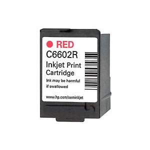 HP C6602R red ink cartridge (original HP) C6602R 030958 - 1
