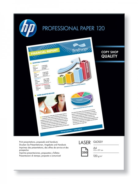 HP CG964A Professional Laser Photo Paper A4 120gsm (250 sheets) 064784 - 1