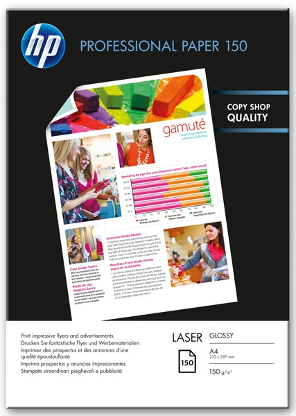 HP CG965A Professional Glossy Laser Photo Paper A4 150g (150 sheets) CG965A 064950 - 1