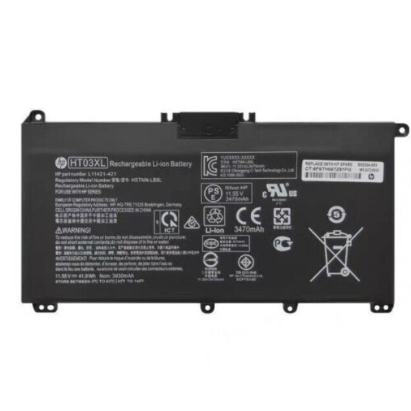 HP HT03XL / HSTNN-LB8M / L11119-855 battery, 11.55 V, 3470 mAh (original HP) HSTNN-1B80 HSTNN-IB80 HSTNN-LB8M HT03041XL HT03XL AHP00637 - 1
