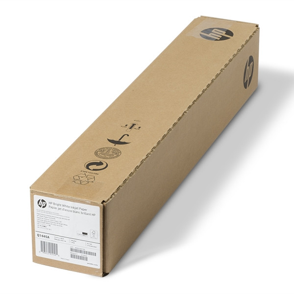 HP Q1445A, 90gsm, 594mm, 45.7m roll, Bright White Inkjet Paper Q1445A 151014 - 1