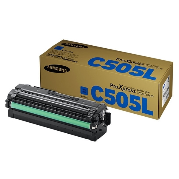 HP SU035A (CLT-C505L) high capacity cyan toner (original HP) 092804 - 1