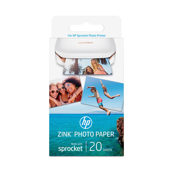 HP W4Z13A ZINK Sprocket self-adhesive photo paper 5 x 7.6cm (20 sheets) W4Z13A 151131 - 1