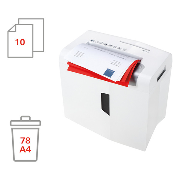 P2 paper shredder | HSM Shredstar S10 strip-cut 400951 - 4