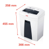 P4 paper shredder | HSM Securio C16 strip-cut 213429 - 2
