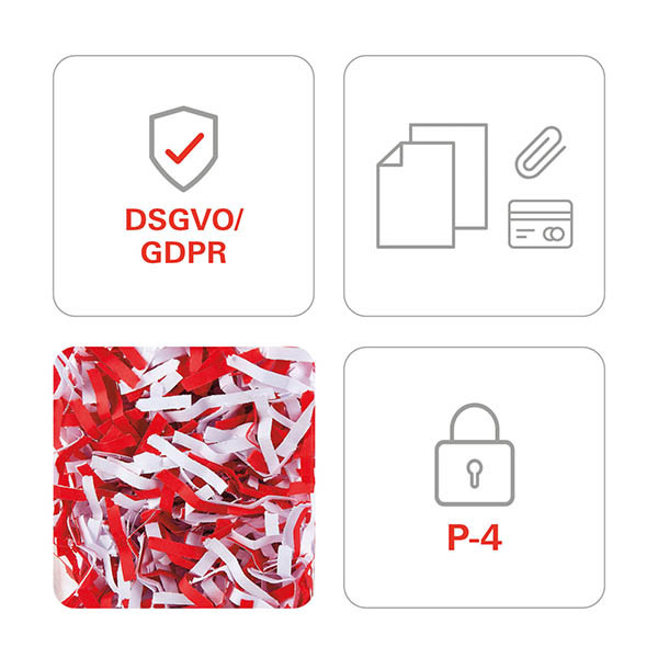 P4 paper shredder | HSM Securio C16 strip-cut 213429 - 4