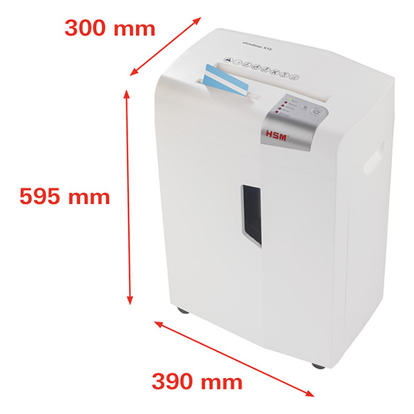 P4 paper shredder | HSM Shredstar X15 cross-cut 400954 - 3