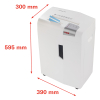 P4 paper shredder | HSM Shredstar X8 cross-cut 400954 - 3