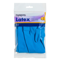 HY@PRO blue latex household gloves (size L) SHY00296