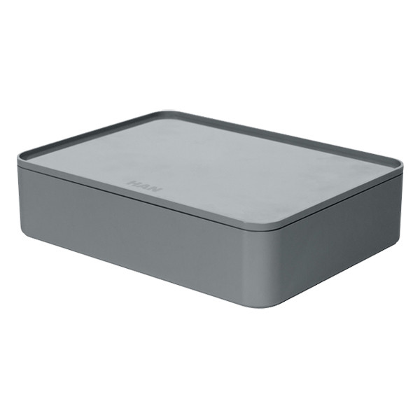 Han Allison granite grey smart organiser box with lid 218063 - 1