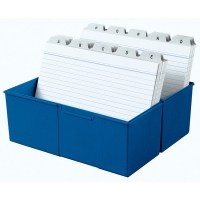Index card box (A5, blue) | HAN 218028