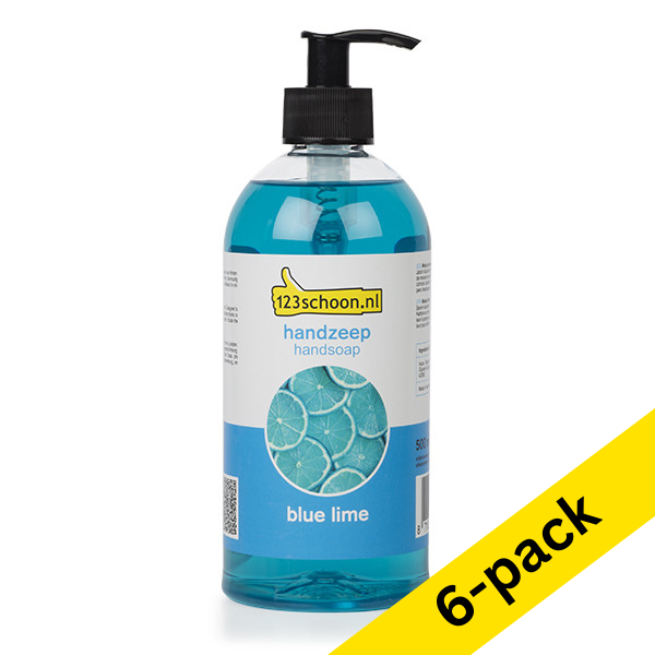 Hand soap 500ml | 123ink ECO Blue Lime | 6-pack SDR06207 - 1
