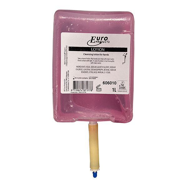 Hand soap refill 1L | 123ink Pink Lotion Bag-in-Box SDR07373 - 1