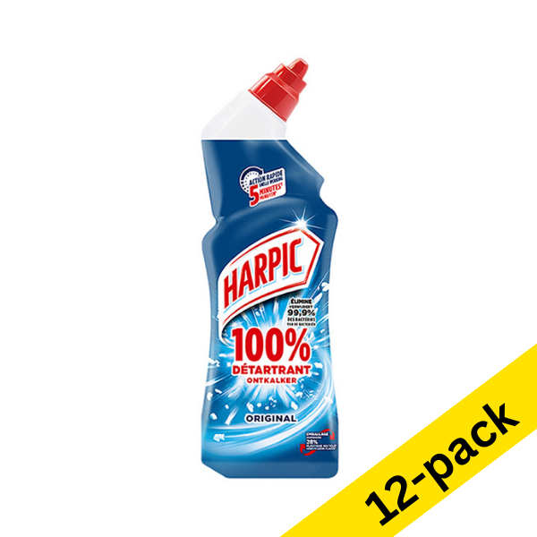 Toilet cleaner gel 750ml | Harpic Original descaler | 12-pack SHA01029 - 1