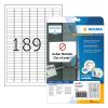 Herma 10001 white A4 removable labels, 25.4mm x 10mm (4725 labels) 238663 - 1