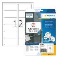 Herma 10010 white A4 removable labels, 88.9mm x 46.6mm (300 labels) 10010 230648