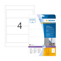 Herma 10160 white A4 removable wide printable spine labels, 59mm x 192mm (100 labels) 230871