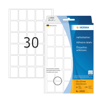 Herma 10608 white multipurpose removable labels, 19mm x 27mm (720 labels) 230809